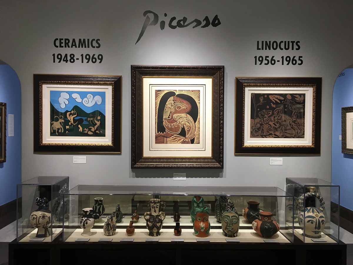 One of the Picasso galleries at Park West Museum. Courtesy Park West Museum